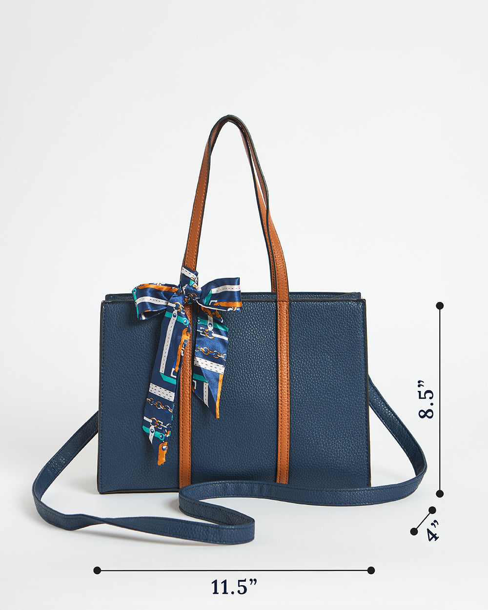 Sailor Mini Tote with Scarf | Navy