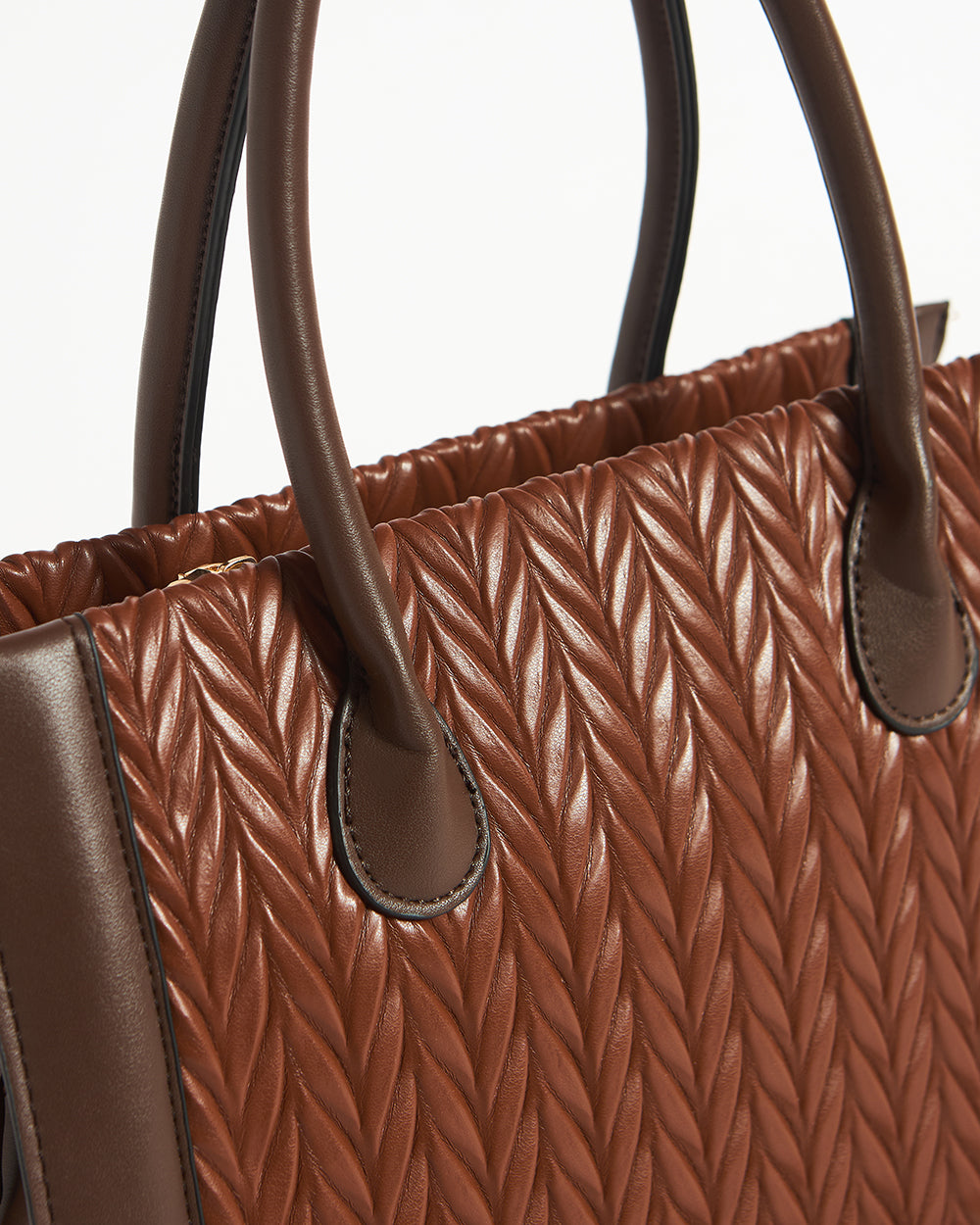 Mocha Weave Handbag