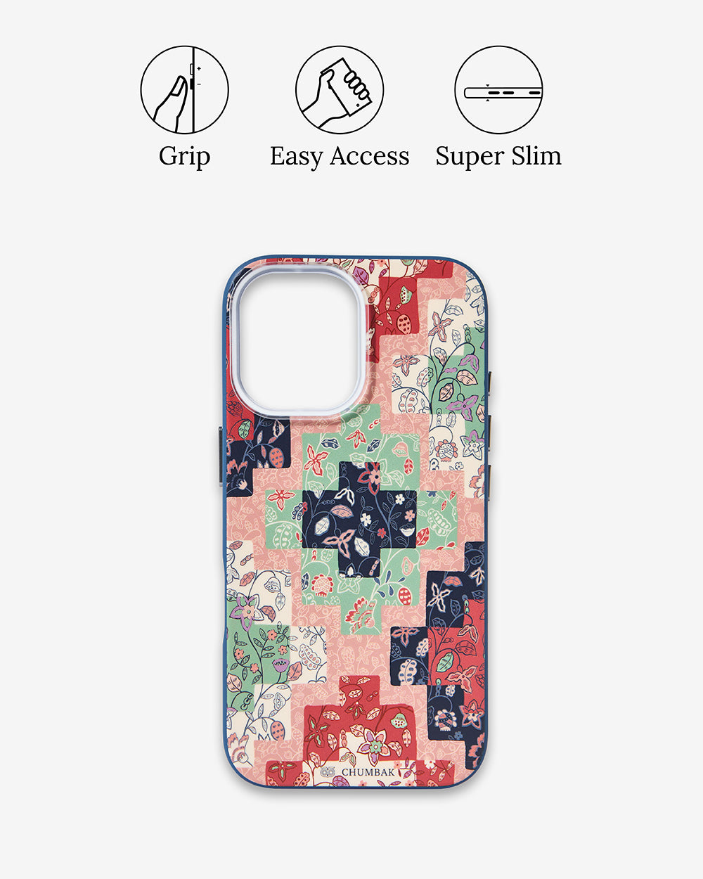 Phone Case Cover for iPhone 16 - Batik Patchprint