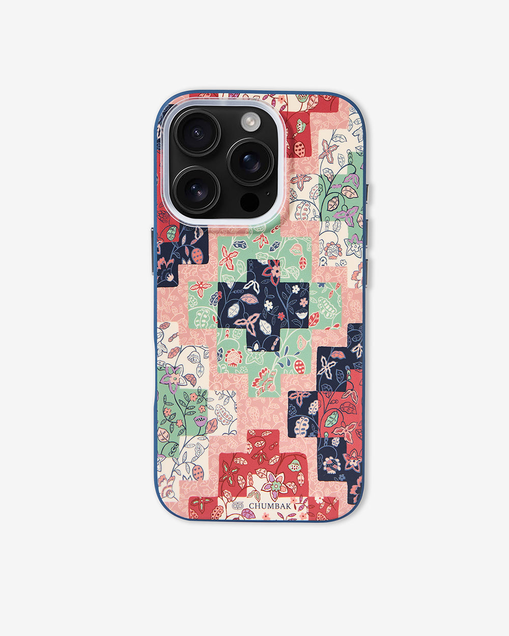 Phone Case Cover for iPhone 16 Pro - Batik Patchprint