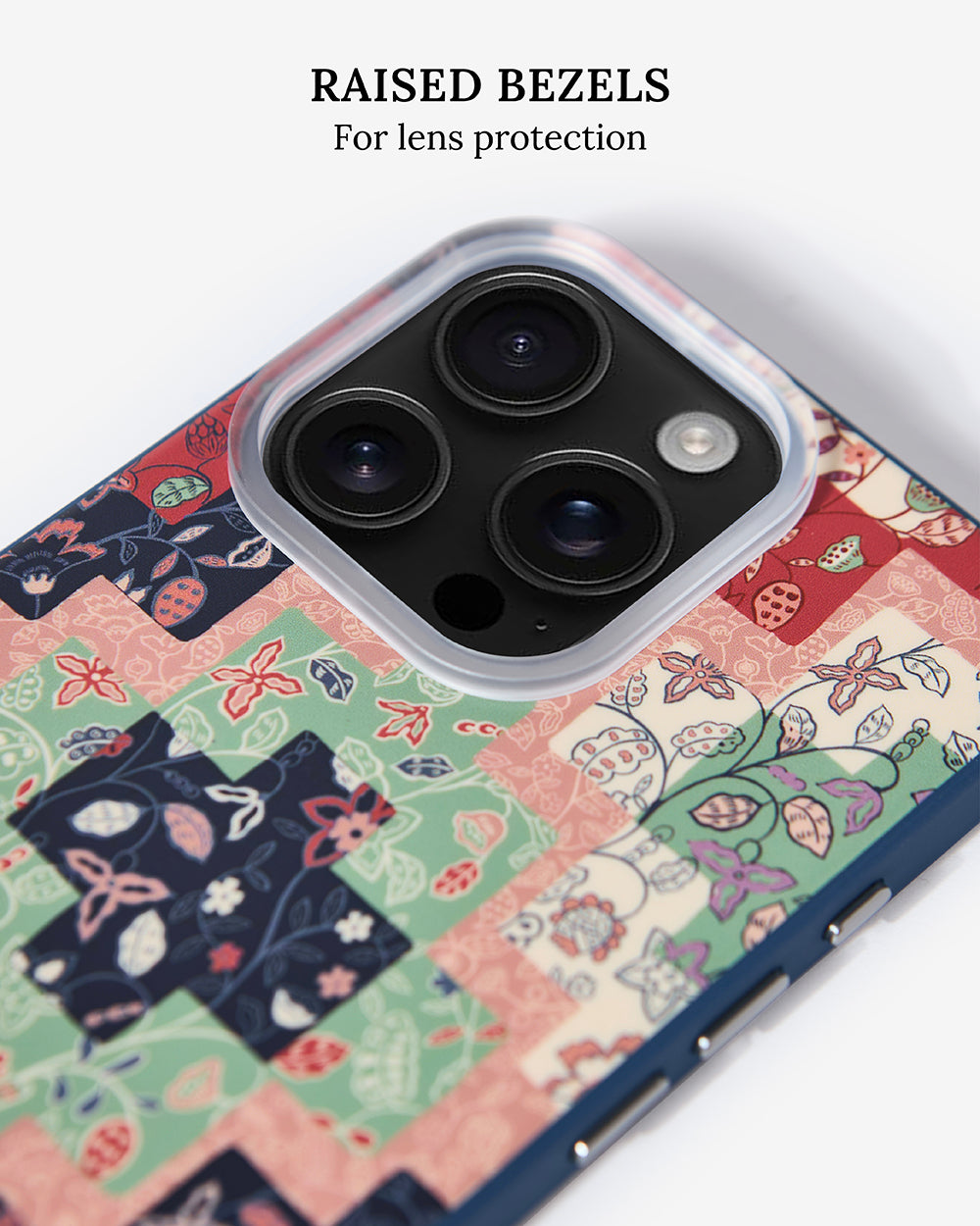 Phone Case Cover for iPhone 16 Pro - Batik Patchprint