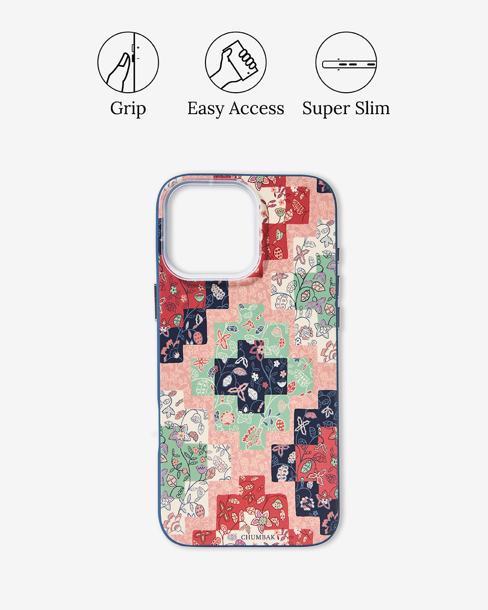 Phone Case Cover for iPhone 16 Pro Max - Batik Patchprint