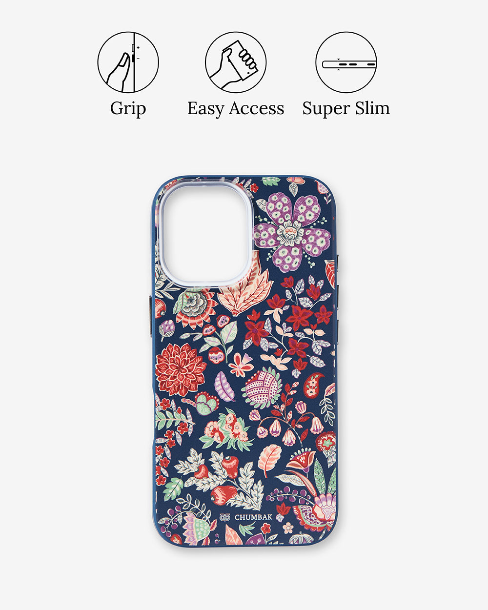 Phone Case Cover for iPhone 16 - Batik Bloom