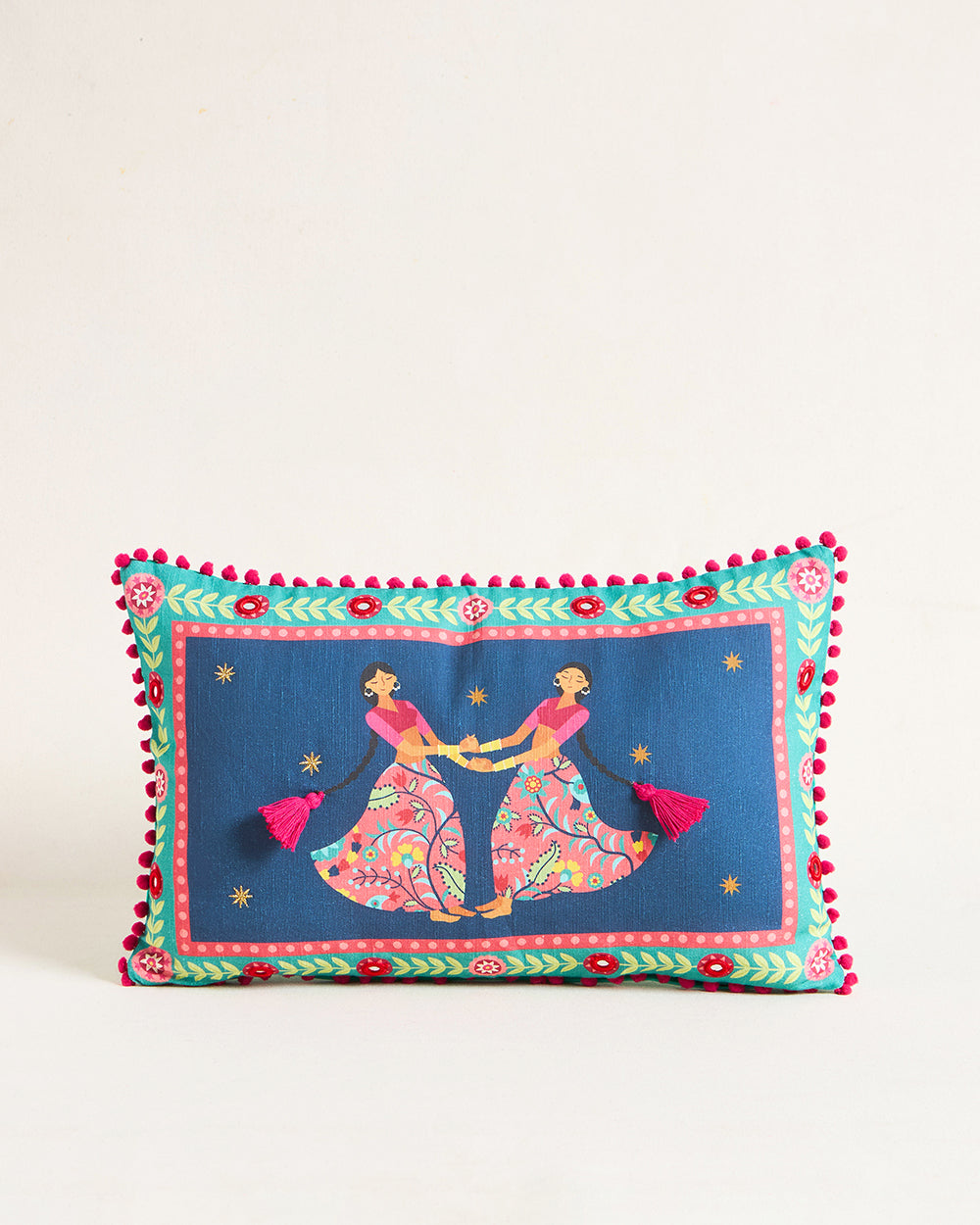 Starry Diwali - Jalsa Cushion Cover | 12"X20"