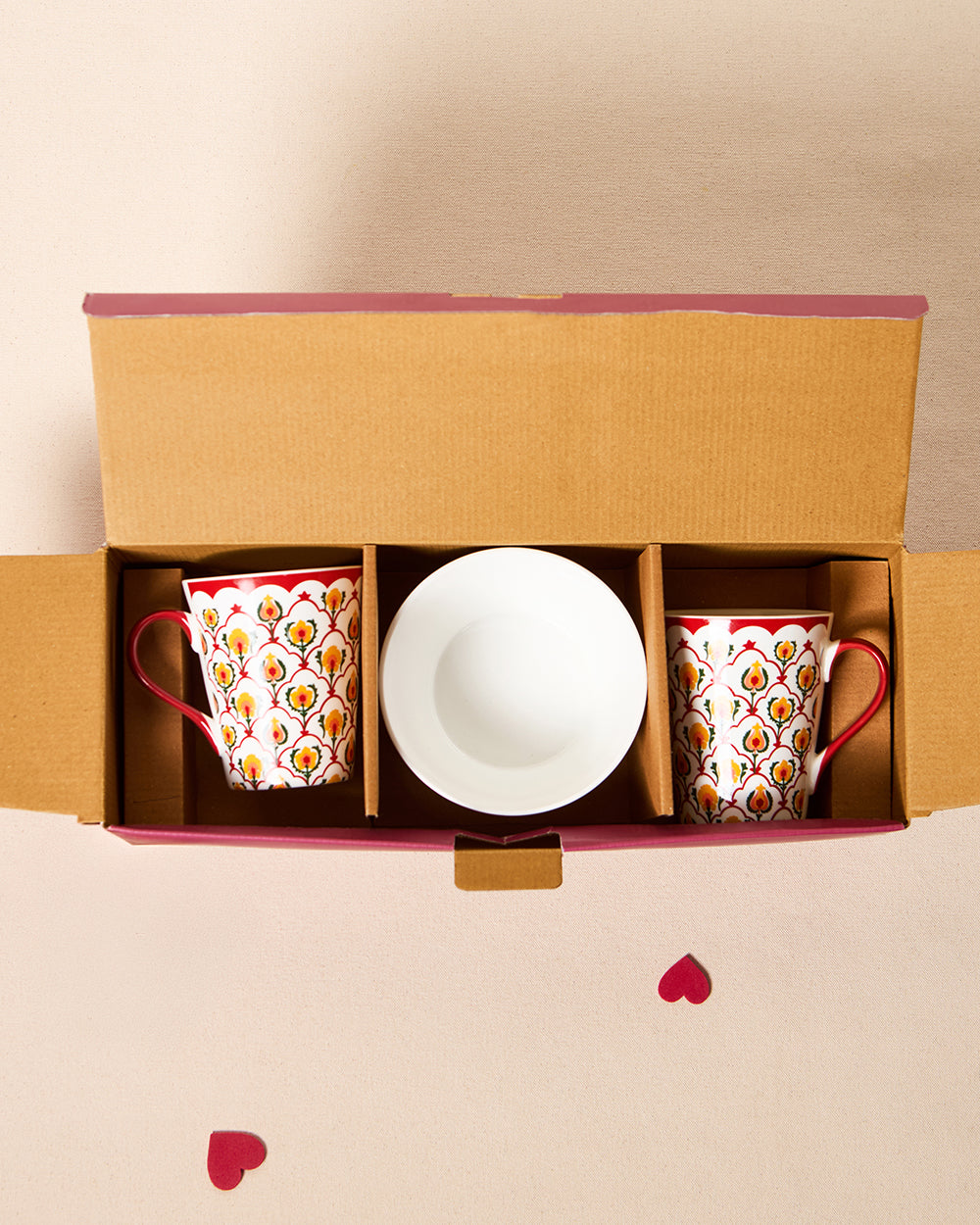 Suzani Bloom Tea Trio, Gift Set of 3 | Comes in a Gift Box