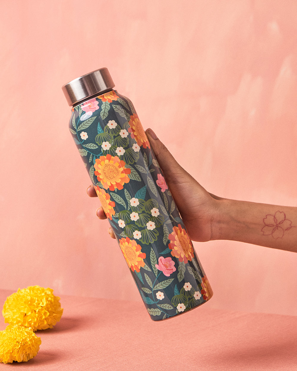 Marigold Steel Bottle - Blue