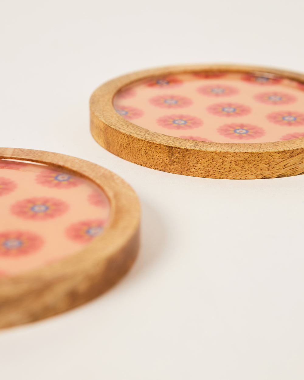 Snow Glow Wooden Coasters | Set of 2