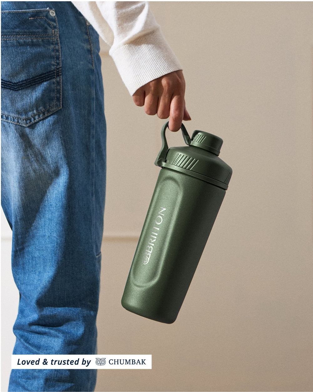 Shake Shark Vacuum Bottle, 650 ml - Green