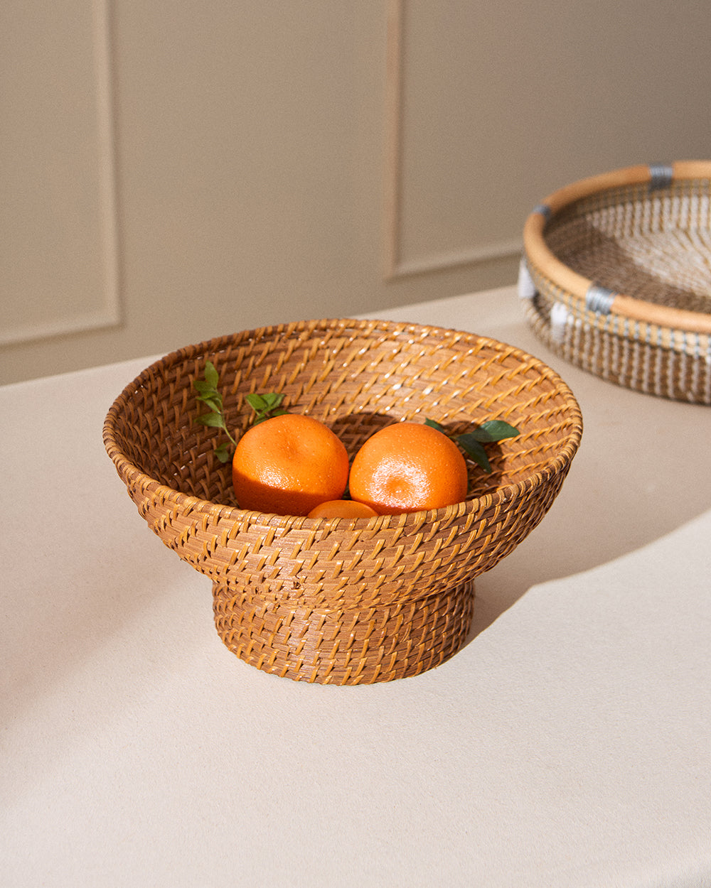 Bali Rattan Fruit Basket - 30 cm