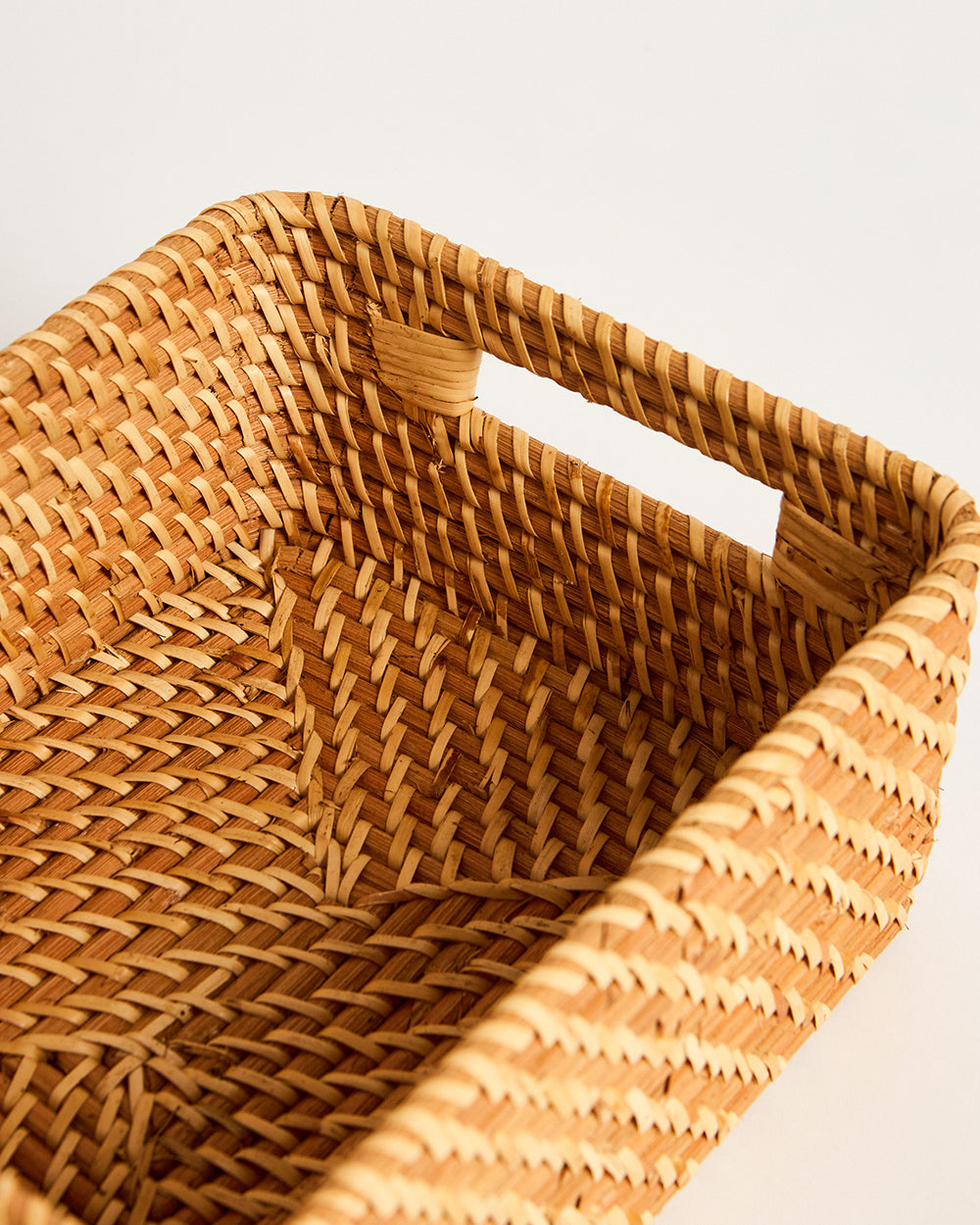 Bali Rattan Basket, Rectangular - 25 cm