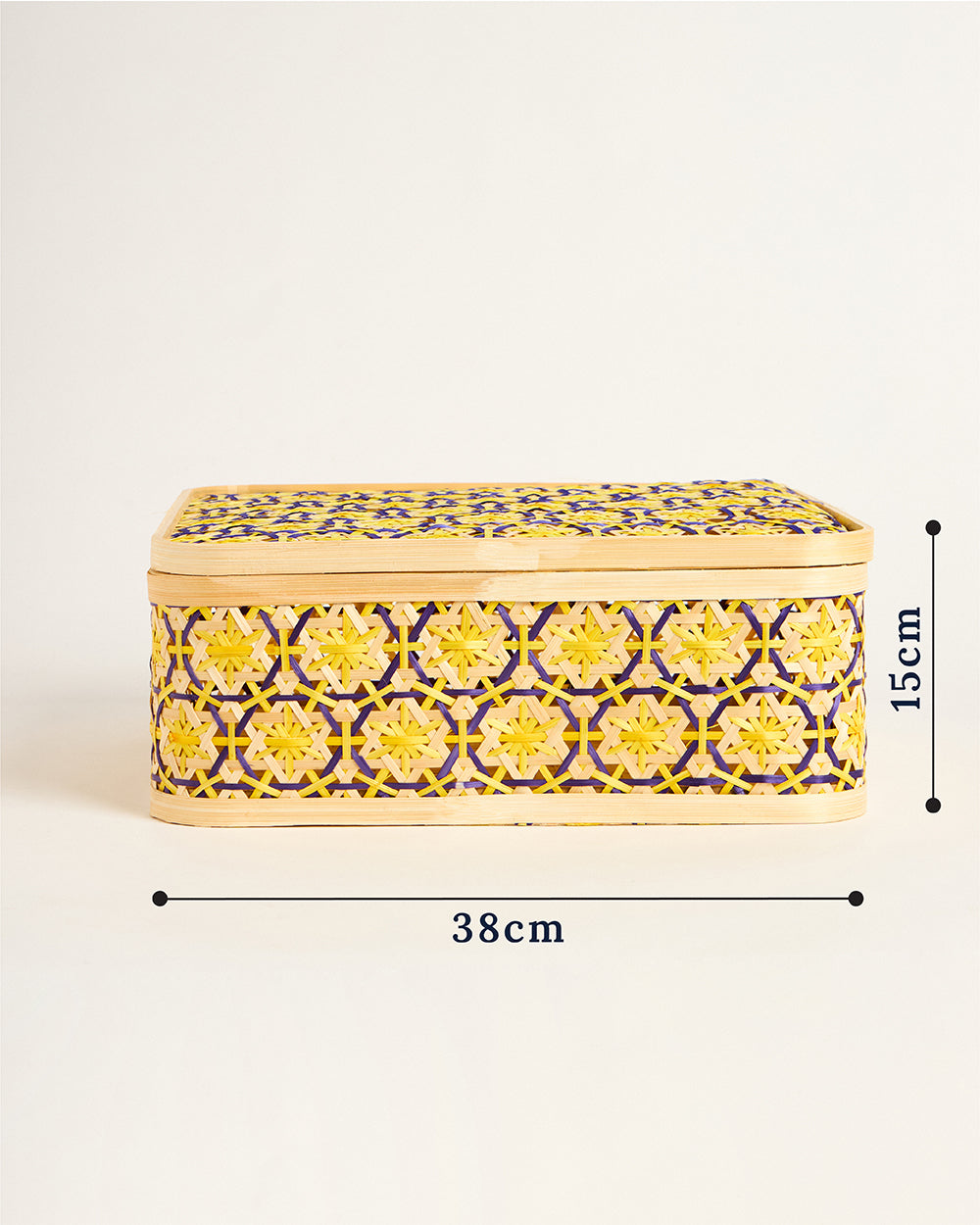 Bali Bamboo Boxes, Square - 38 cm