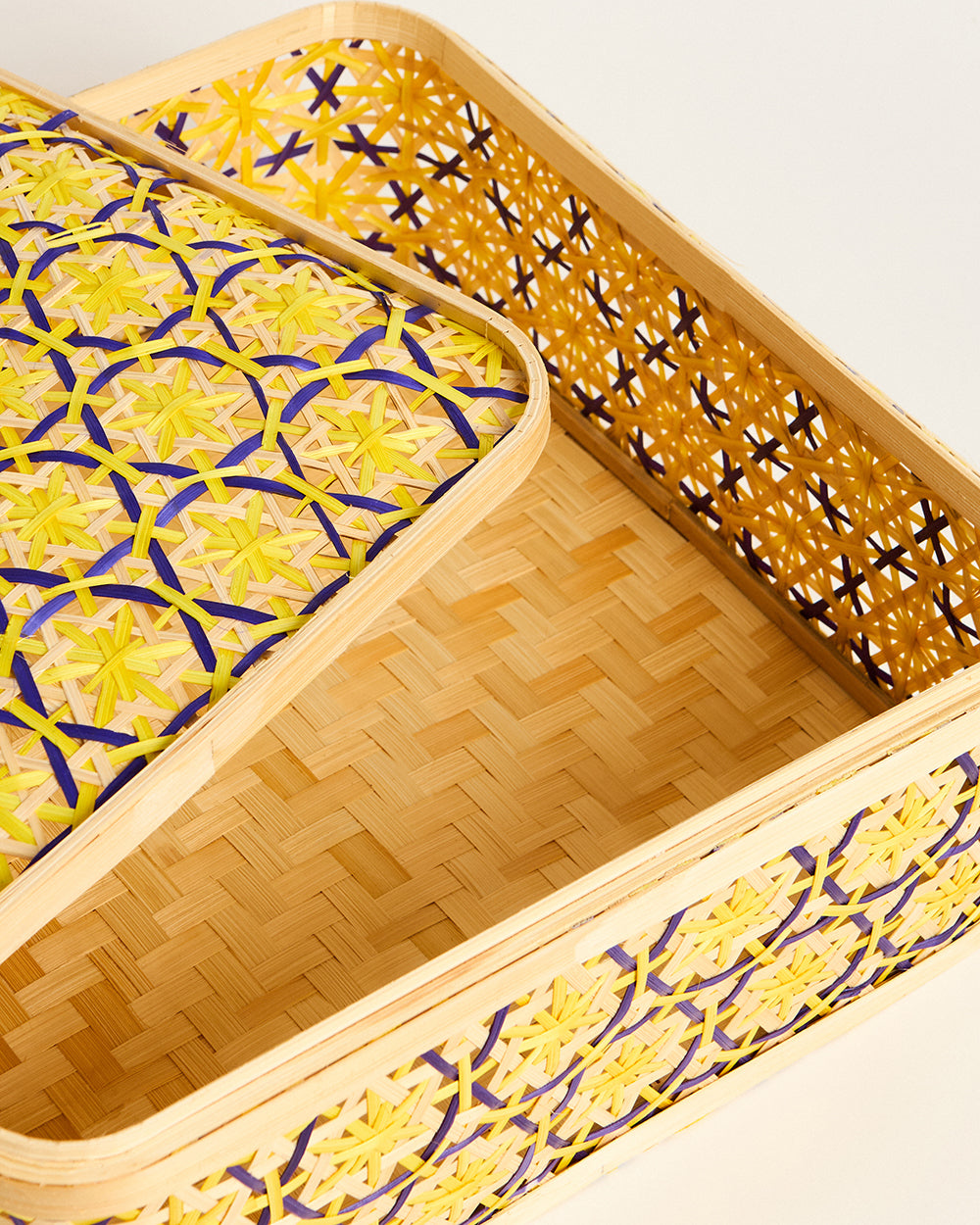 Bali Bamboo Boxes, Square - 38 cm