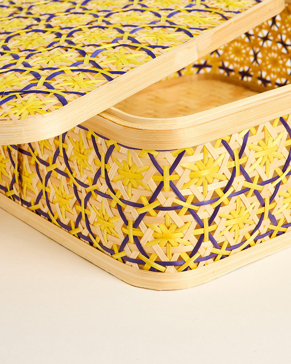 Bali Bamboo Boxes, Square - 38 cm