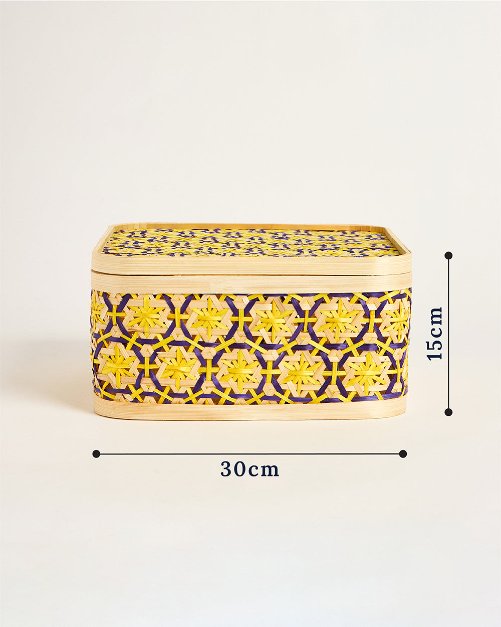 Bali Bamboo Boxes, Square - 30 cm