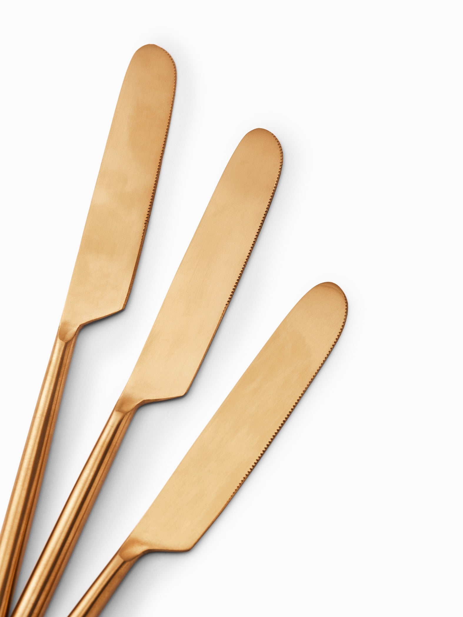 Gold Dinner Knife Set