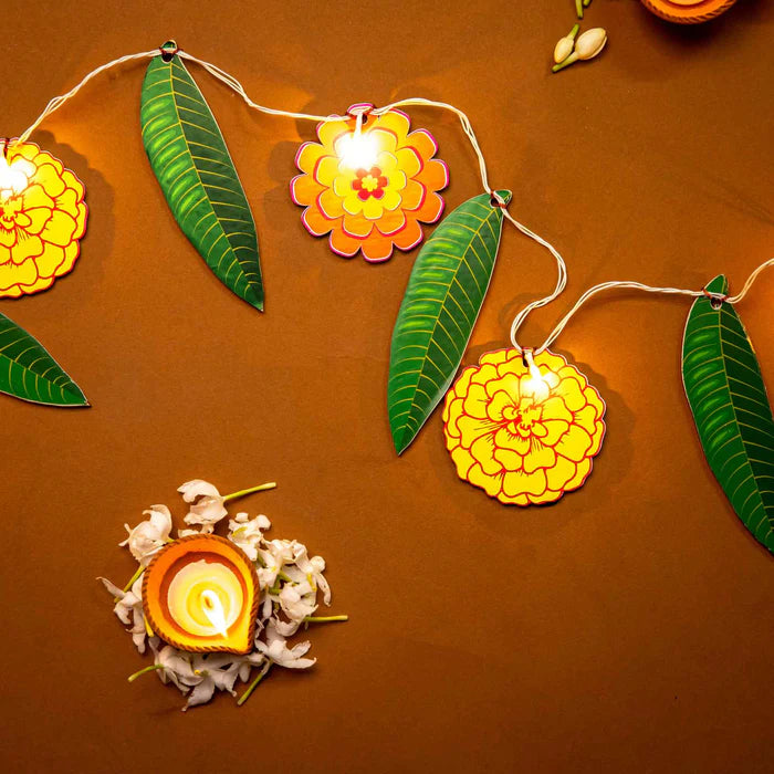 Marigold Festive Wooden Festive String Light