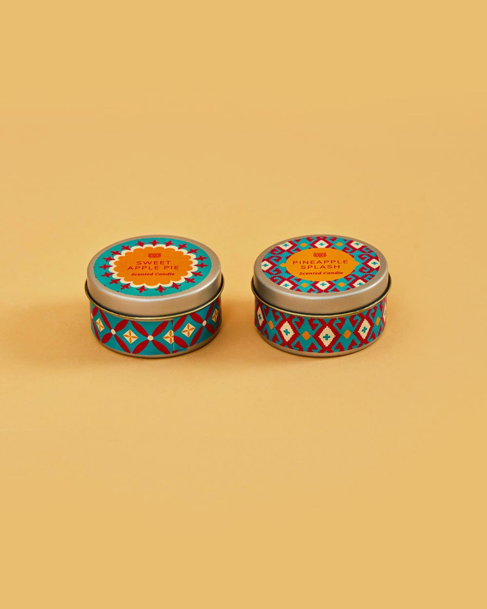 Chumbak LIT Evenings Gift Box -  Mini Candle Tins Set of 2