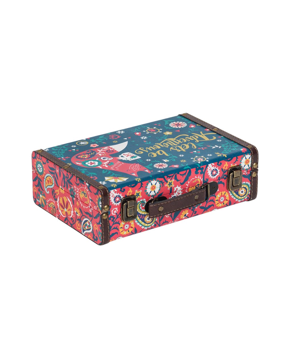 Chumbak Floral Fox Suitcase