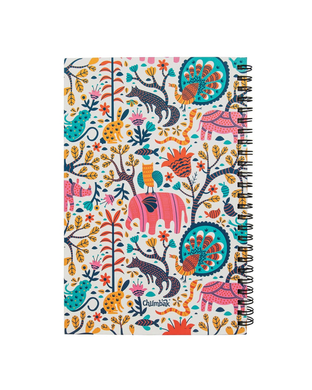 Chumbak Florid Elephant Spiral Notebook