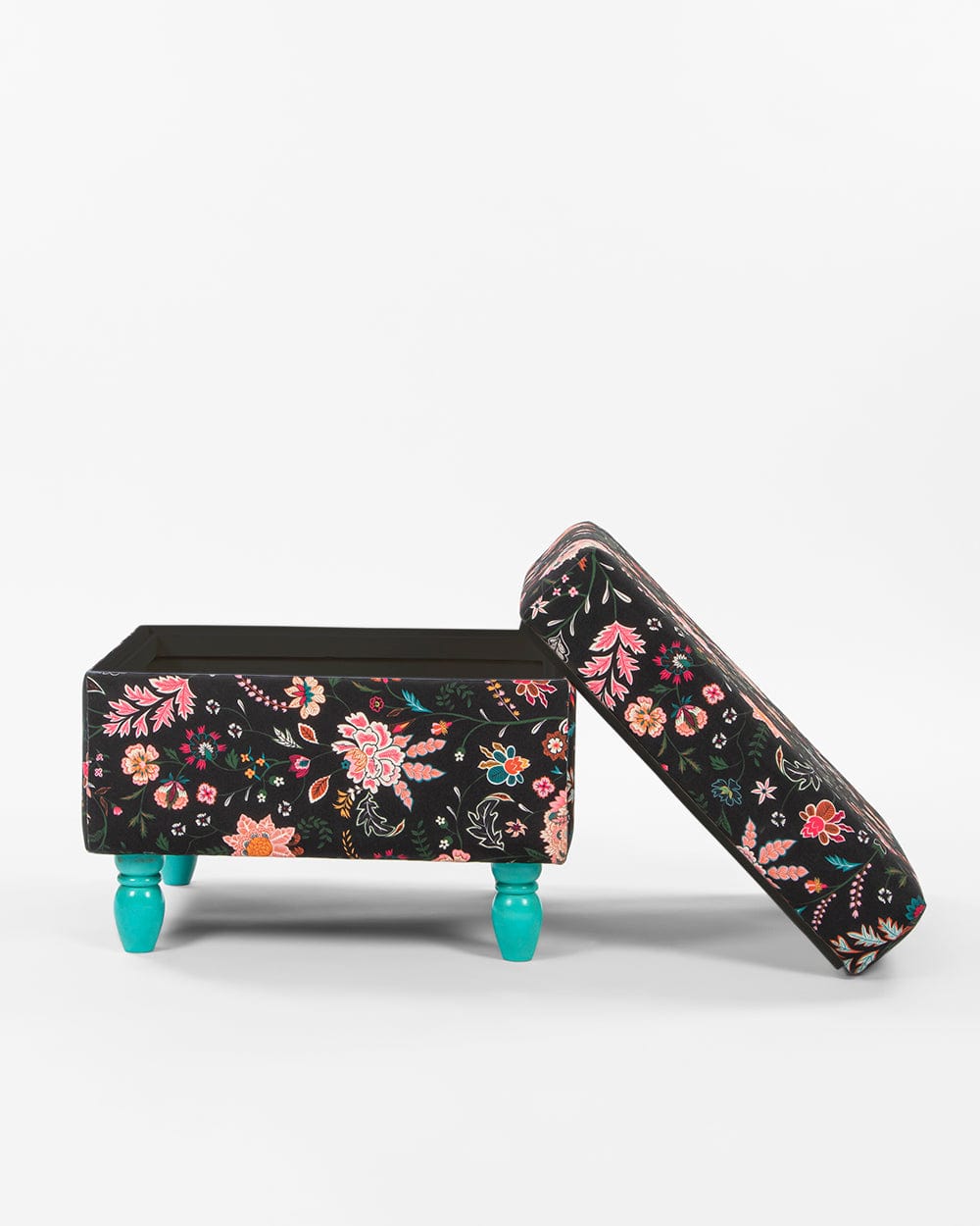 Chumbak Modern Trunk Storage Ottoman  - Bohemian Paisleys