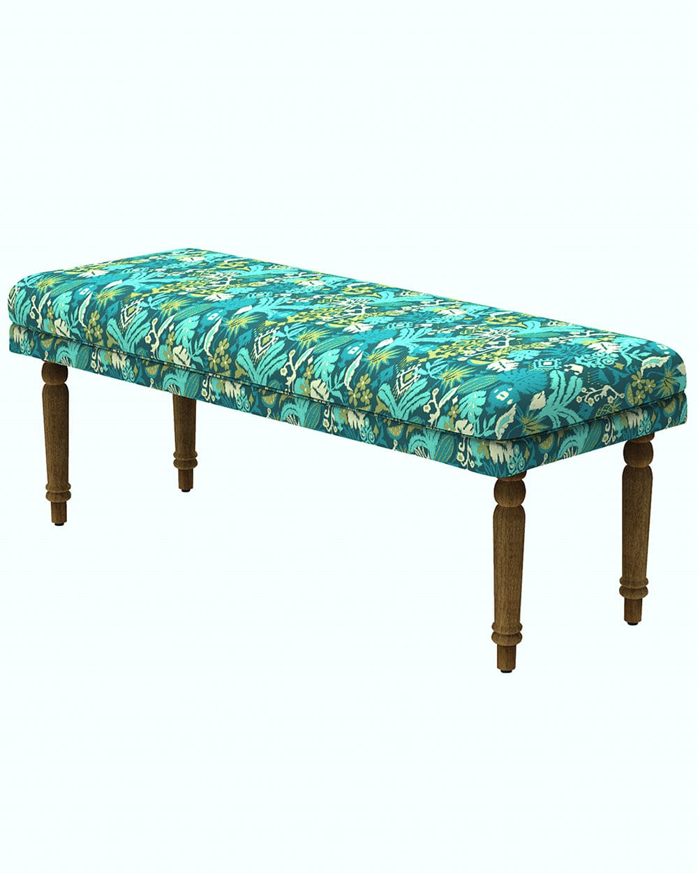 Chumbak Nawaab Bench - Tropical Ikkat Green