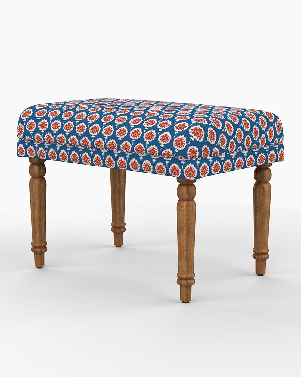 Chumbak Nawaab Bench Small - Blue Ikkat