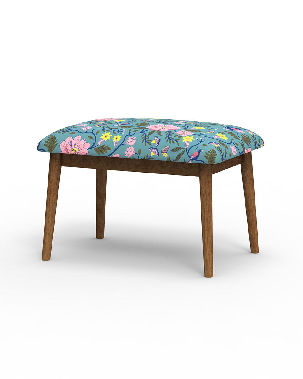 Chumbak Jodhpur Bench Small - Spring Bloom Teal