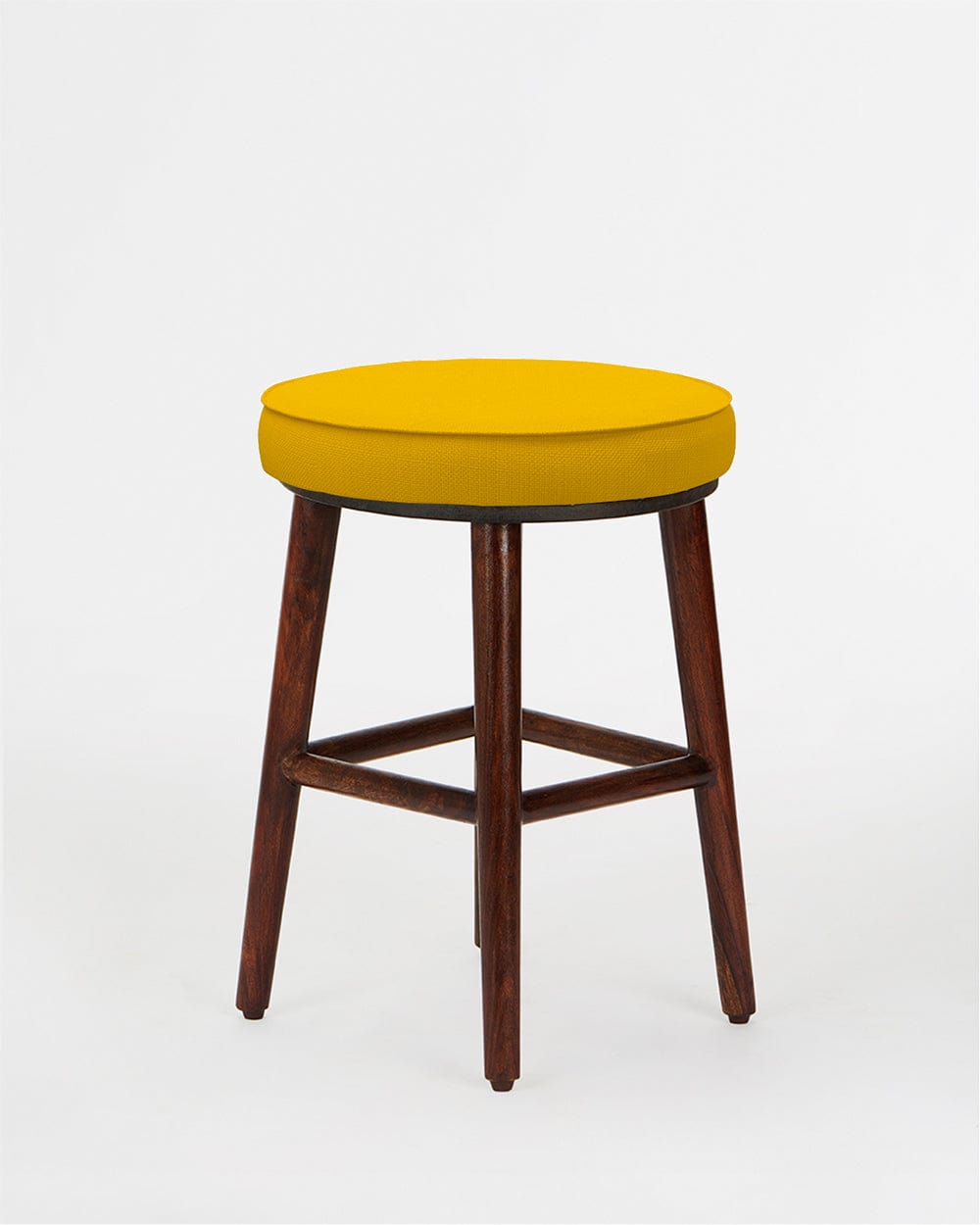 Chumbak English Cafe Stool - Sahara Mustard