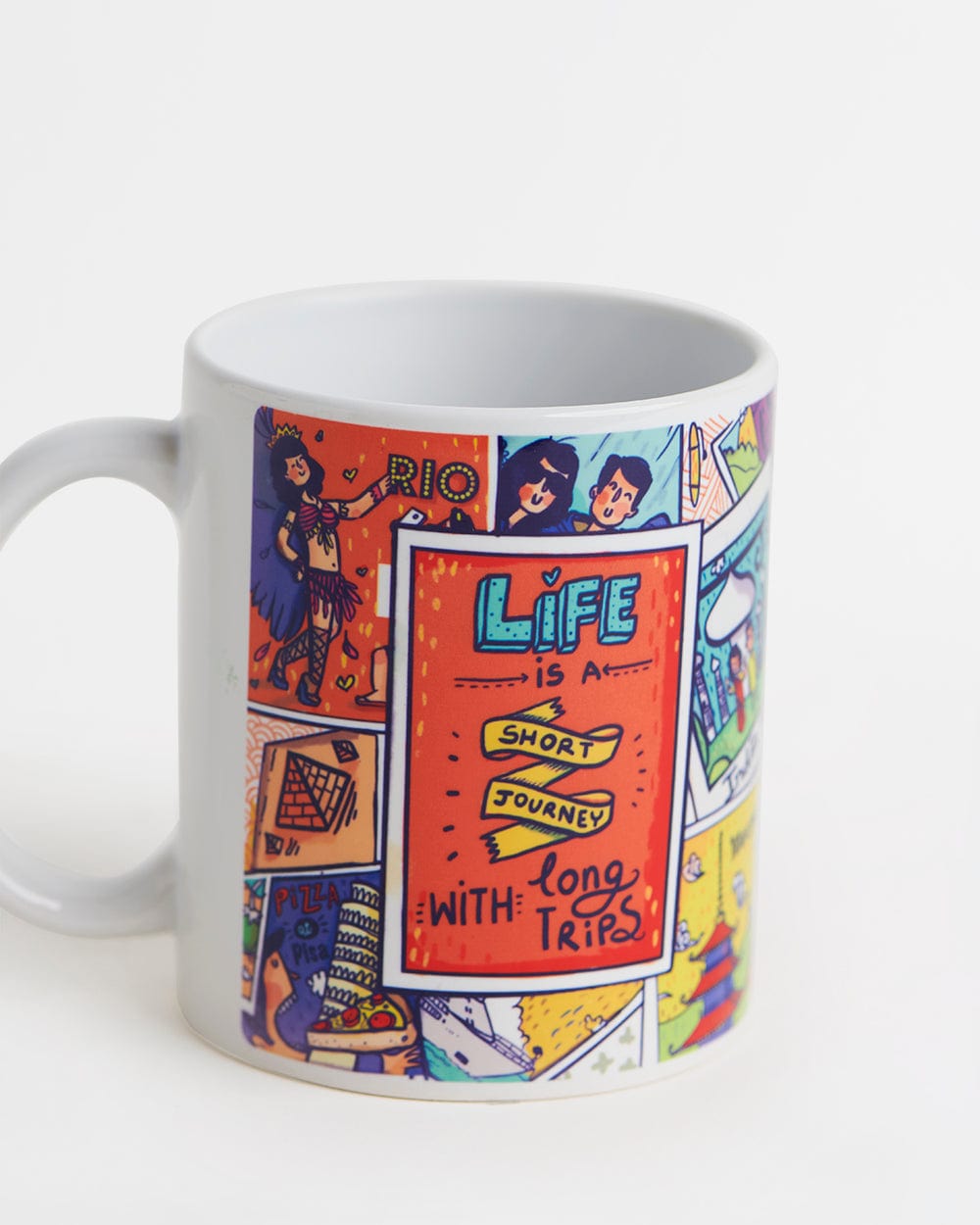 Chumbak Let's Travel Together Mug-Multi